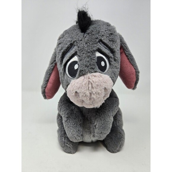 DISNEY PARKS EXCLUSIVE AUTHENTIC EEYORE BIG EYES PLUSH TOY COLLECTIBLE GREY PINK - Picture 1 of 12